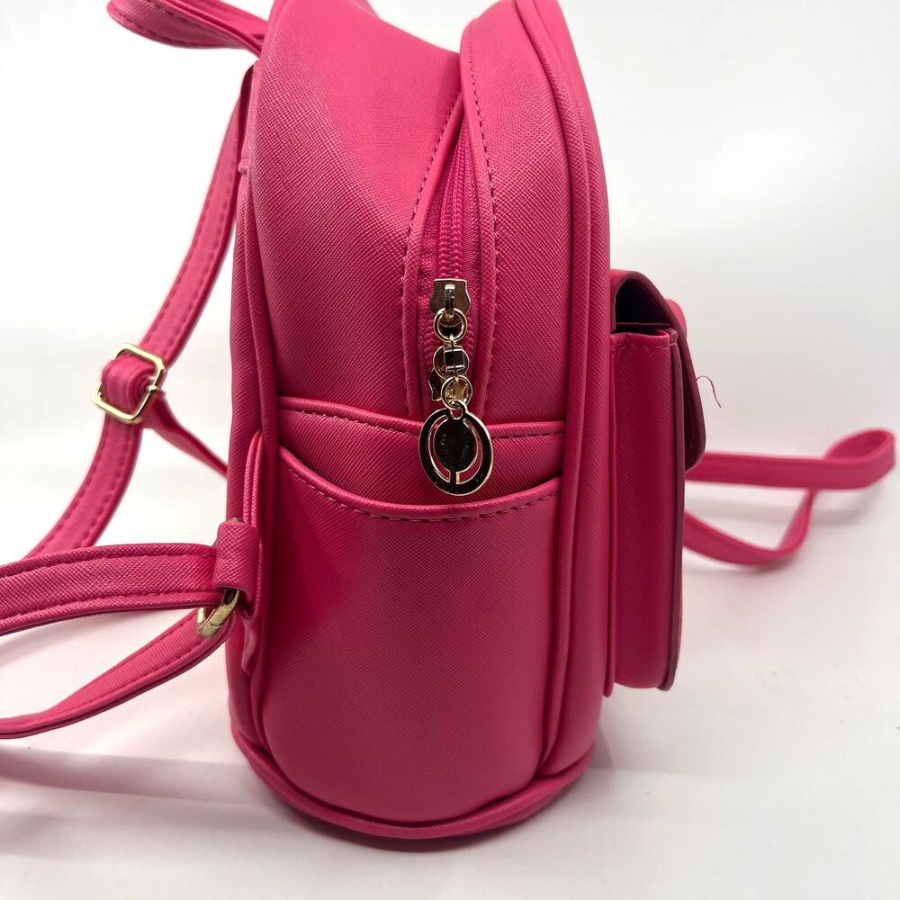 Cianmi Veasrge Goutuae Mini Backpack Purse Hot Pink Cute Ribbon Design - Picture 6 of 9
